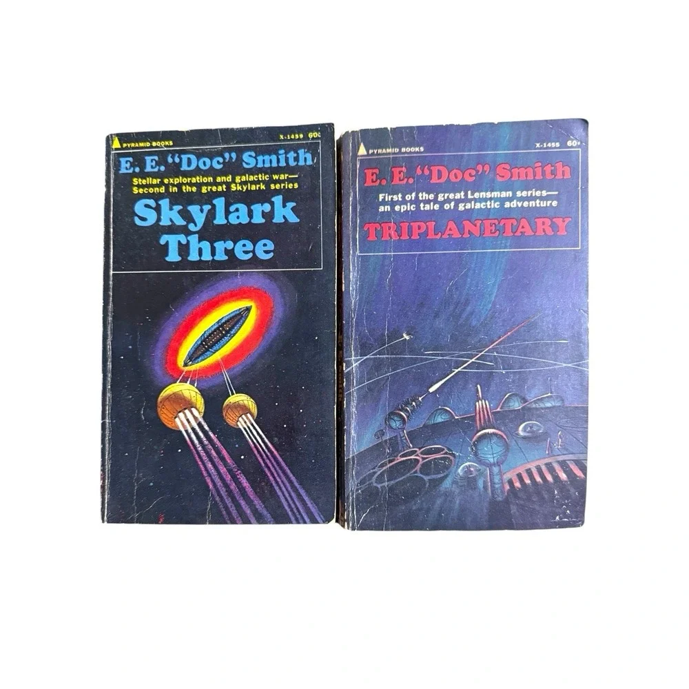 Vintage Lot of 14 E.E. Doc Smith Paperbacks from Lensman & Skylark Series SciFi